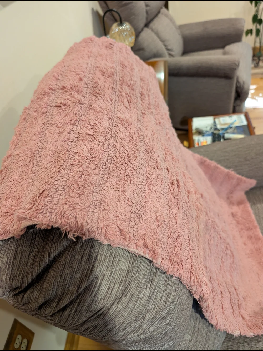 Plush Pink Home Bathroom Rug
